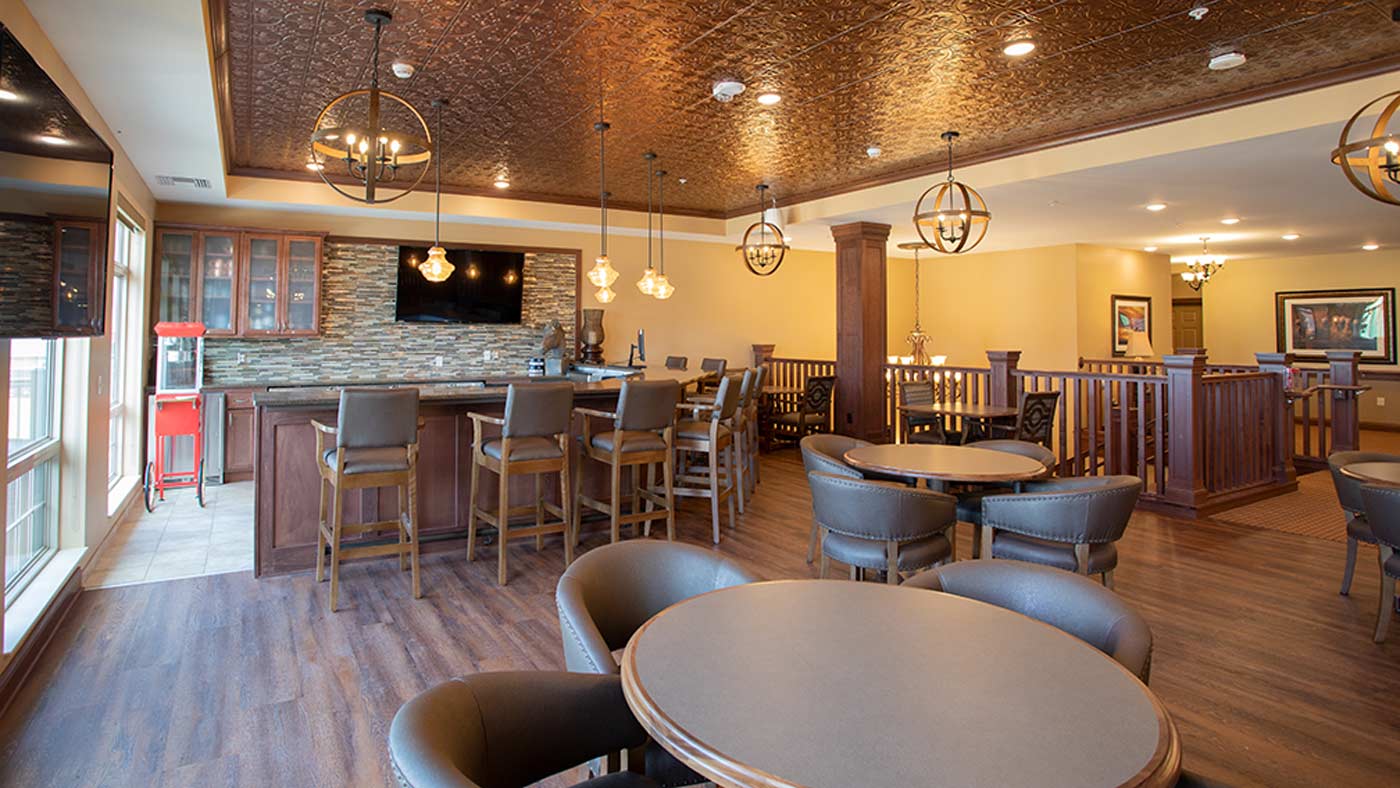 Pub eating area