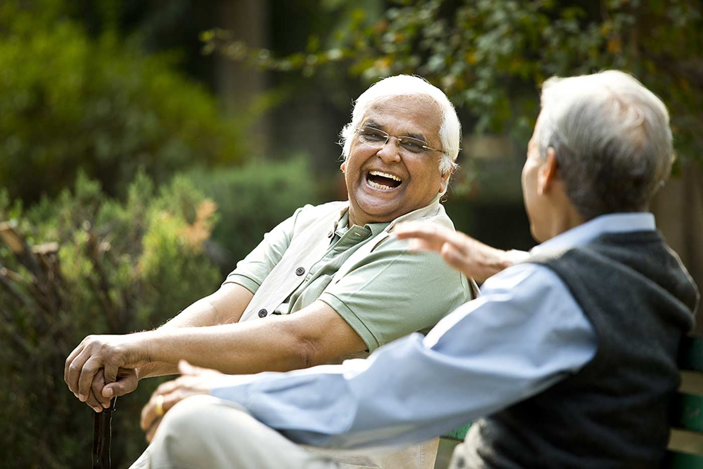 Senior-Men Laughing